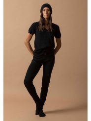 Perfect Cashmere Kaszmirowe spodnie "Gwen" w kolorze czarnym rozmiar: S. Czarne spodnie materiałowe Perfect Cashmere, bez wzorów, z kaszmiru. Za 434.99 zł.