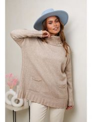 Soft Cashmere Golf w kolorze beżowym rozmiar: 34/36. Brązowe swetry Soft Cashmere, bez wzorów, klasyczne, bez ramiączek. Za 121.51 zł.