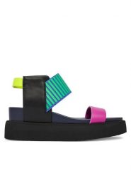 United Nude Sandały Rico Sandal II 1101496816 Kolorowy. Sandały United Nude, bez wzorów, ze skóry, bez obcasa, na koturnie, bez zapięcia. Za 929.99 zł.