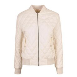 Kurtka Damska/pikowana Diamond Nylon. Brązowe kurtki Urban Classics, xl, bez wzorów, z nylonu, bez kaptura. Za 220.99 zł.