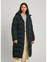 Pepe Jeans Płaszcz zimowy w kolorze czarnym rozmiar: XL. Czarne płaszcze Pepe Jeans, na zimę, xl, bez wzorów, z jeansu, bez kaptura. Za 440.28 zł.