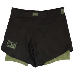 Spodenki MMA Metal Boxe Dual. Zielone szorty sportowe METAL BOXE, bez wzorów, z materiału, na fitness i siłownię. Za 258.00 zł.