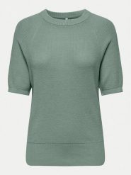 ONLY Sweter Lecia 15339541 Zielony Regular Fit. Zielone swetry ONLY, m, bez wzorów, z wiskozy, bez ramiączek. Za 89.99 zł.