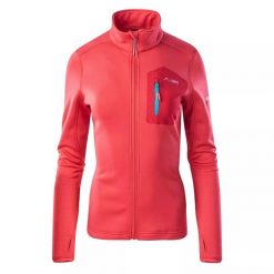 Damska Bluza Polarowa Emino Polartech Fleece Jacket. Czerwone bluzy bez kaptura ELBRUS, na zimę, m, bez wzorów, z polaru, bez kaptura, trekkingowe. Za 295.99 zł.