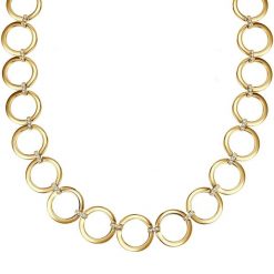Lulu & Jane Stop metali Zdobienie kryształkami Swarovski® Naszyjniki 1 ct Damski. Białe naszyjniki Lulu & Jane, z materiału, pozłacane. Za 539.99 zł.