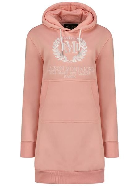 Maison Montaigne Sukienka dresowa "Giqueen" w kolorze szaroróżowym rozmiar: S. Różowe sukienki Maison Montaigne, s, bez wzorów, z dresówki, bez kołnierzyka, bez ramiączek, mini. Za 105.63 zł.