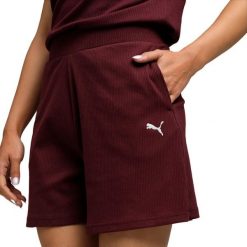 Szorty damskie Puma ESS Eleveted 5. Czerwone szorty Puma, bez wzorów, eleganckie. Za 196.50 zł.