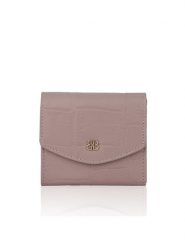 Bellicci Skórzany portfel "Venus" w kolorze fioletowym - 10 x 9 x 2 cm rozmiar: onesize. Różowe portfele Bellicci, bez wzorów, z materiału. Za 82.99 zł.