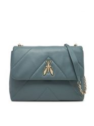 Patrizia Pepe Torebka CBA302/L006-G600 Zielony. Zielone kopertówki Patrizia Pepe, bez wzorów, ze skóry, wizytowe, bez dodatków. Za 1,229.00 zł.