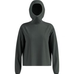 Bluza z kapturem Odlo Mid layer hoody CUBIC. Szare bluzy z kapturem ODLO, l, bez wzorów, z materiału, z kapturem, na fitness i siłownię. Za 319.99 zł.