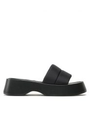DeeZee Klapki Y8865-7A Czarny. Czarne klapki DeeZee, bez wzorów, z materiału, bez obcasa, bez zapięcia. Za 199.99 zł.