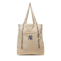 Torebka New Era. Brązowe shopper bag New Era, bez wzorów, bez dodatków. Za 149.99 zł.