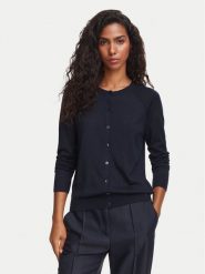 BOSS Kardigan Fonami 50545031 Granatowy Regular Fit. Niebieskie swetry Boss, s, bez wzorów, z wełny, bez ramiączek. Za 849.99 zł.
