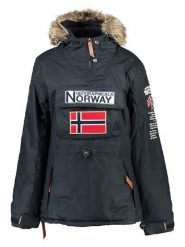 Geographical Norway Parka "Boomera" w kolorze granatowym rozmiar: XL. Niebieskie płaszcze Geographical Norway, xl, bez wzorów, z futra, bez kaptura. Za 233.33 zł.