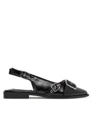 Steve Madden Baleriny SM11003901 Czarny. Czarne baleriny Steve Madden, bez wzorów, ze skóry, bez obcasa, bez zapięcia. Za 389.99 zł.