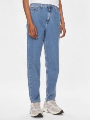 Calvin Klein Jeans Jeansy J20J221588 Niebieski Mom Fit. Niebieskie jeansy Calvin Klein Jeans, bez wzorów, z jeansu. Za 299.99 zł.