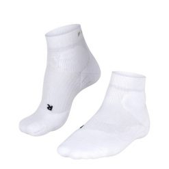 Skarpety sportowe Falke. Białe skarpetki Falke, bez wzorów, z materiału. Za 279.99 zł.