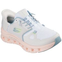 Buty sportowe damskie Skechers Glide step Pro. Białe buty sportowe lifestyle Skechers, bez wzorów, sportowe, bez zapięcia, skechers sport. Za 490.00 zł.