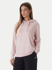Guess Bluza O6GQ00 KCQP2 Różowy Regular Fit. Czerwone bluzy Guess, s, z aplikacjami, z syntetyku, bez kaptura. Za 249.99 zł.