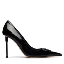 Szpilki Elisabetta Franchi. Czarne szpilki Elisabetta Franchi, bez wzorów, bez obcasa, na szpilce, bez zapięcia. Za 2,779.00 zł.