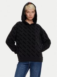 Hugo Bluza 50523400 Czarny Regular Fit. Czarne bluzy Hugo, xs, bez wzorów, z bawełny, bez kaptura. Za 269.99 zł.