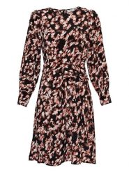 MOSS COPENHAGEN Sukienka "Bellamaya Rhian" w kolorze czarno-jasnoróżowym rozmiar: XS. Czarne sukienki Moss Copenhagen, xs, bez wzorów, bez kołnierzyka, bez ramiączek, midi, rozkloszowane. Za 127.05 zł.