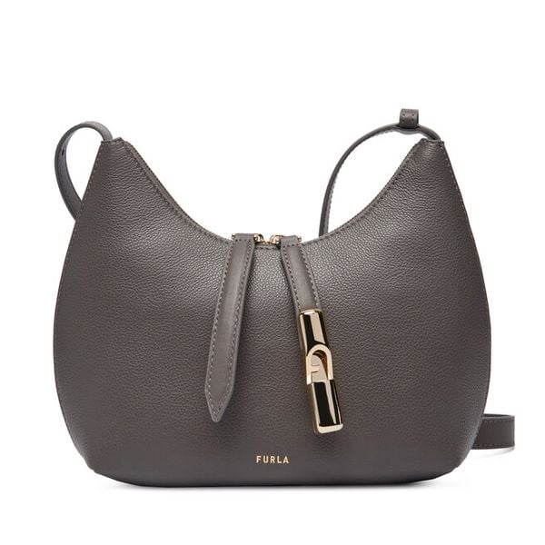 Torebka Furla. Szare torebki klasyczne Furla, bez wzorów, klasyczne, bez dodatków. Za 789.00 zł.