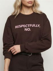 Dresowa bluza crewneck z domieszką bawełny - brązowy. Brązowe bluzy bez kaptura Sinsay, l, bez wzorów, z bawełny, bez kaptura. Za 39.99 zł.