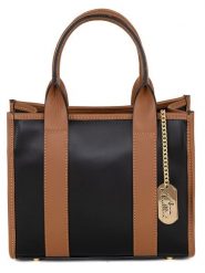 Anna Morellini Skórzana torebka w kolorze czarno-jasnobrązowym - 28 x 23 x 12 cm rozmiar: onesize. Brązowe torebki klasyczne Anna Morellini, bez wzorów, z materiału, przez ramię, bez dodatków. Za 304.99 zł.