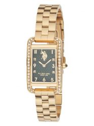 U.S. Polo Assn. Zegarek kwarcowy w kolorze złoto-ciemnozielonym rozmiar: onesize. Zielone, analogowe zegarki U.S. Polo Assn., metalowe. Za 304.99 zł.