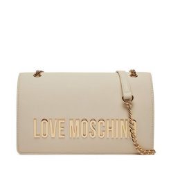 Torebka LOVE MOSCHINO. Białe kopertówki Love Moschino, bez wzorów, wizytowe, bez dodatków. Za 589.99 zł.