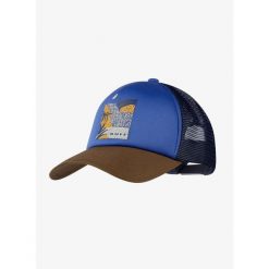 Czapka z daszkiem Buff Trucker Cap - arand blue. Niebieskie czapki z daszkiem Buff, bez wzorów, sportowe. Za 109.99 zł.