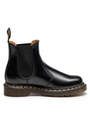 Dr. Martens Sztyblety 2976 Ys 22227001 Czarny. Czarne botki Dr Martens, bez wzorów, ze skóry, bez obcasa, na płaskiej podeszwie, bez zapięcia. Za 799.99 zł.
