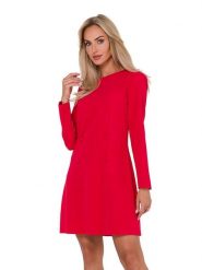 Made of emotion Sukienka w kolorze czerwonym rozmiar: L. Czerwone sukienki Made Of Emotion, na co dzień, l, bez wzorów, bez kołnierzyka, bez ramiączek, midi, proste. Za 154.07 zł.