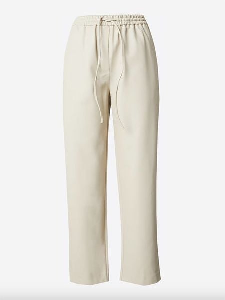 LeGer Spodnie "Caryl" w kolorze kremowym rozmiar: 44. Brązowe spodnie materiałowe LeGer, bez wzorów, z materiału. Za 157.35 zł.