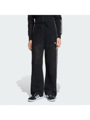 Adidas Spodnie dzianinowe Knitted Crochet Firebird KC6494 Czarny Regular Fit. Czarne spodnie materiałowe adidas, bez wzorów, z dzianiny. Za 349.99 zł.