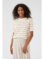 Kaffe Sweter w kolorze kremowo-beżowym rozmiar: M. Brązowe swetry Kaffe, m, bez wzorów, bez ramiączek. Za 60.99 zł.