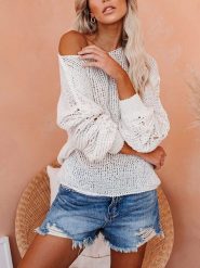 Milan Kiss Sweter w kolorze kremowym rozmiar: S. Brązowe swetry Milan Kiss, s, bez wzorów, ze splotem, bez ramiączek. Za 184.95 zł.