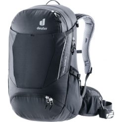 Plecak rowerowy Deuter Trans Alpine 24 - blk. Czarne plecaki Deuter, bez wzorów, bez dodatków. Za 528.99 zł.