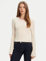 Guess Sweter W5YR13 Z3OT0 Beżowy Regular Fit. Brązowe swetry Guess, s, z aplikacjami, z syntetyku, bez ramiączek. Za 399.99 zł.