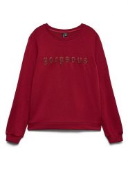 Vero Moda Bluza w kolorze czerwonym rozmiar: M. Czerwone bluzy Vero Moda, m, bez wzorów, z bawełny, bez kaptura. Za 129.95 zł.