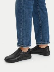 Go Soft Półbuty CEO-SCOMFORT-8 Czarny. Czarne półbuty wsuwane GO SOFT, bez wzorów, ze skóry, bez obcasa, na płaskiej podeszwie. Za 229.99 zł.