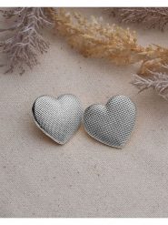 Luseera Kolczyki-wkrętki rozmiar: onesize. Szare kolczyki Luseera, metalowe. Za 21.99 zł.