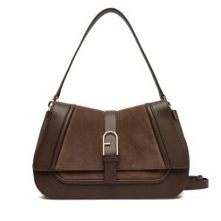 Torebka Furla. Brązowe torebki klasyczne Furla, bez wzorów, klasyczne, bez dodatków. Za 2,519.00 zł.