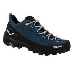 Buty trekkingowe damskie Salewa Alp Trainer 2 Gtx. Niebieskie buty trekkingowe Salewa, z materiału, bez zapięcia. Za 806.00 zł.