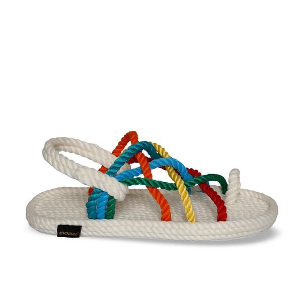 Sandały damskie CAPE POINT. Sandały Aulp, bez wzorów, z kauczuku, boho, z otwartym noskiem, bez obcasa, na płaskiej podeszwie, bez zapięcia. Za 159.99 zł.