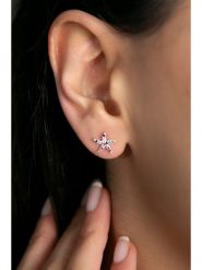 Heliophilia Srebrne kolczyki-wkrętki z cyrkoniami rozmiar: onesize. Szare kolczyki Heliophilia, z cyrkonią, srebrne. Za 39.99 zł.