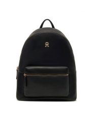 Tommy Hilfiger Plecak Th Logotape Backpack AW0AW17163 Czarny. Czarne plecaki Tommy Hilfiger, bez wzorów, ze skóry, bez dodatków. Za 399.99 zł.