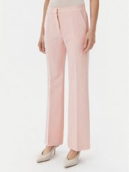 Maryley Spodnie materiałowe 25EB587/43PY Różowy Regular Fit. Czerwone spodnie materiałowe Maryley, bez wzorów, z materiału. Za 149.99 zł.