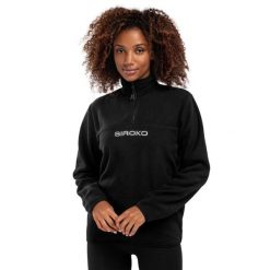 Bluza z grubego polaru damska Shadow-W SIROKO. Czarne bluzy z kapturem SIROKO, na zimę, m, bez wzorów, z elastanu, bez kaptura, narciarskie. Za 127.00 zł.